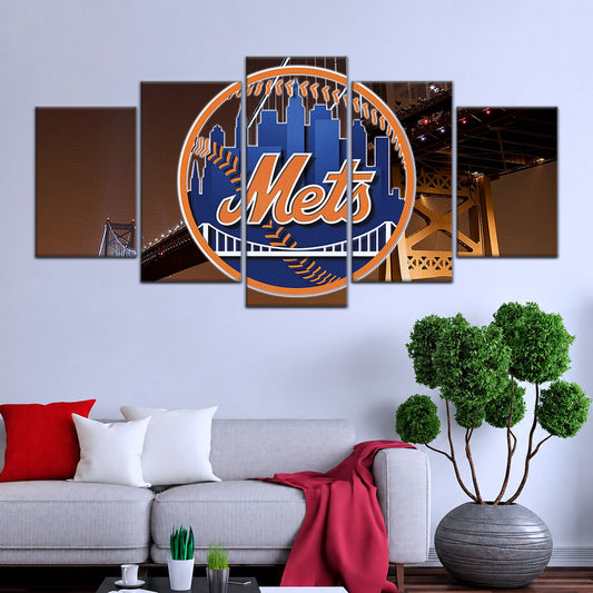 Baseball Wall Art - BB5044 - New York Mets - Baseball Poster - Baseball Canvas