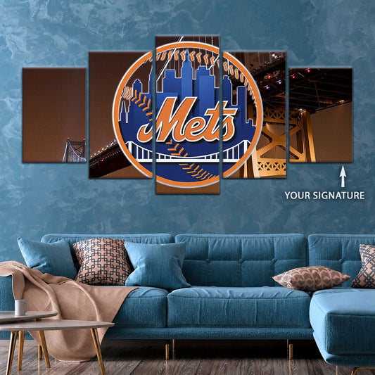 Baseball Wall Art - BB5044 - New York Mets - Baseball Poster - Baseball Canvas