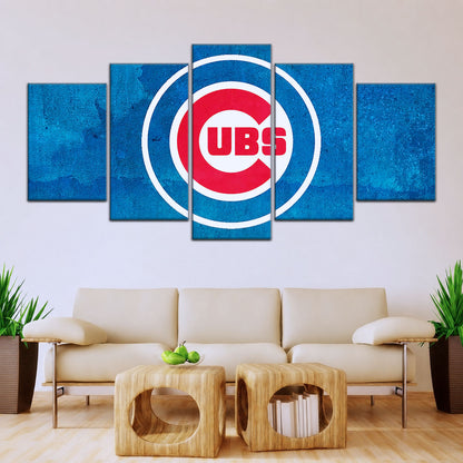 Baseball Canvas Wall Art - BB5045 - Chicago Cubs