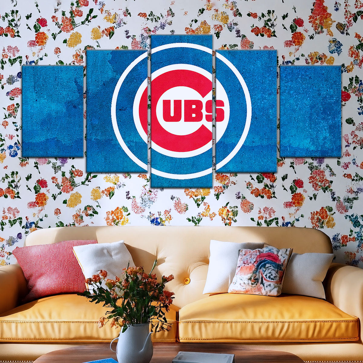 Baseball Canvas Wall Art - BB5045 - Chicago Cubs