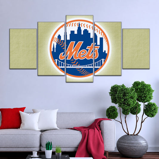 Baseball Wall Art - BB5049 - New York Mets - Baseball Poster - Baseball Canvas