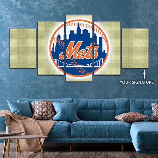 Baseball Wall Art - BB5049 - New York Mets - Baseball Poster - Baseball Canvas
