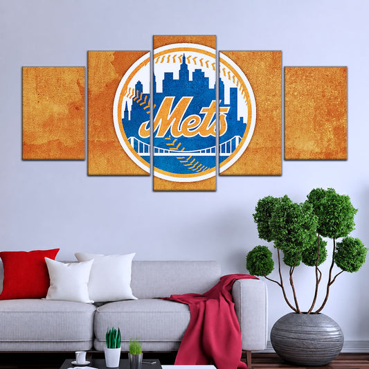 Baseball Wall Art - BB5050 - New York Mets - Baseball Poster - Baseball Canvas