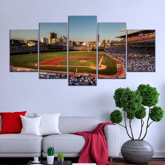 Baseball Wall Art - BB5052 - Baseball MLB Stadium Chicago Cubs - Baseball Poster - Baseball Canvas