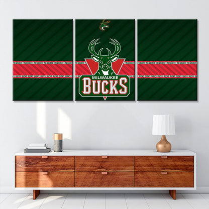 Basketball Wall Art - BK5034 - Milwaukee Bucks - Basketball Poster - Basketball Canvas