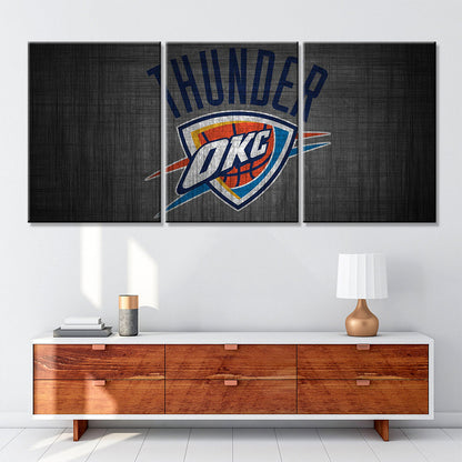 Basketball Wall Art - BK5038 - Oklahoma City Thunder - Basketball Poster - Basketball Canvas