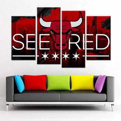 Basketball Wall Art - BK5026 - Chicago Bulls - Basketball Poster - Basketball Canvas