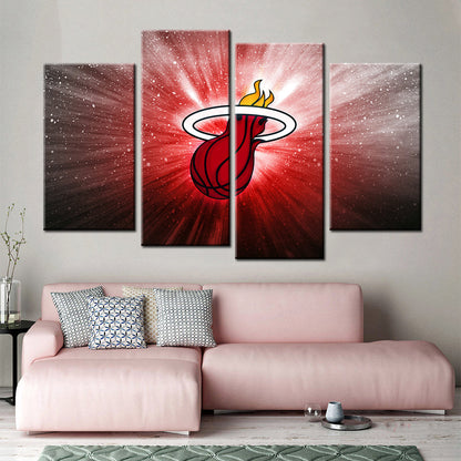 Basketball Wall Art - BK5033 - Miami Heat - Basketball Poster - Basketball Canvas
