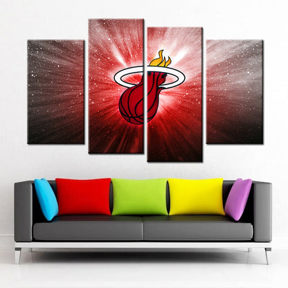 Basketball Wall Art - BK5033 - Miami Heat - Basketball Poster - Basketball Canvas
