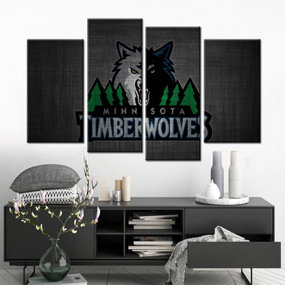 Basketball Wall Art - BK5035 - Minnesota Timberwolves - Basketball Poster - Basketball Canvas