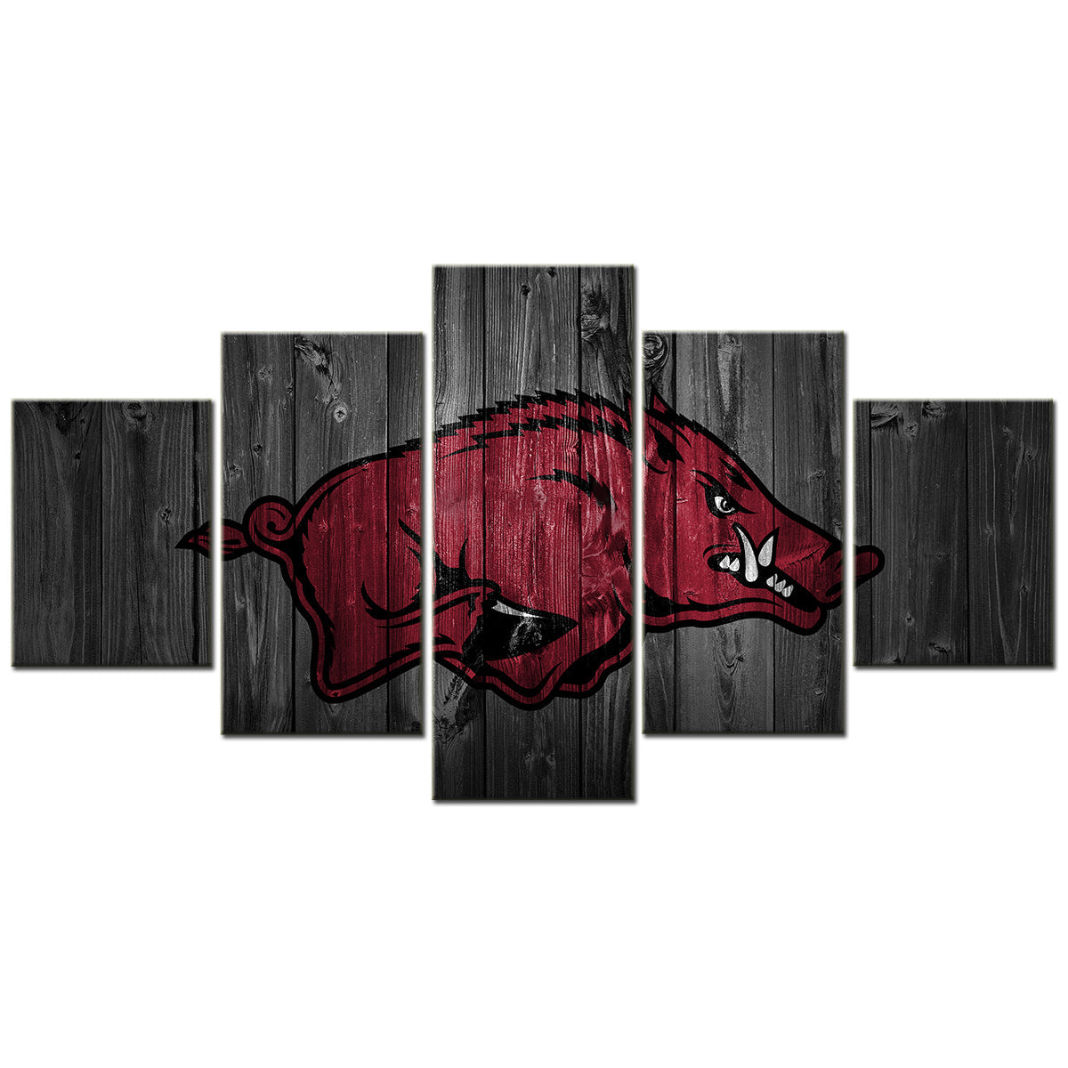 Basketball - 5 Pieces Wall Art - BK5002 - Arkansas Razorbacks Men's Basketball - Hogs - Basketball Poster - Basketball Canvas