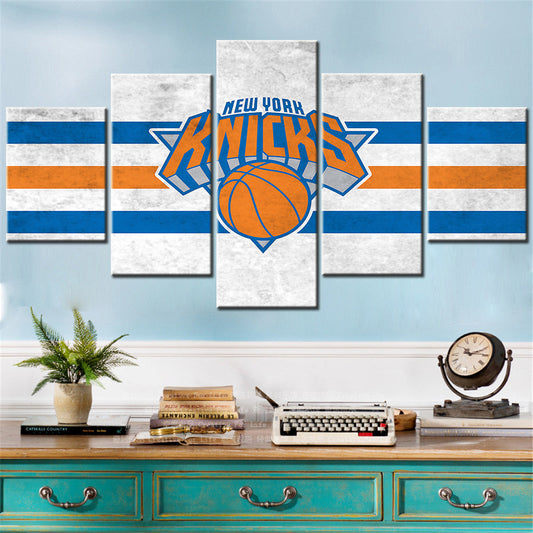 Basketball - 5 Pieces Wall Art - BK5018 - New York Knicks Team - Basketball Poster - Basketball Canvas