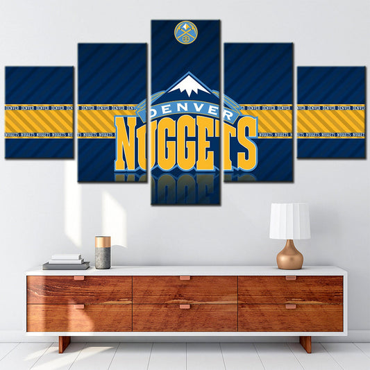 Basketball Wall Art - BK5029 - Denver Nuggets - Basketball Poster - Basketball Canvas