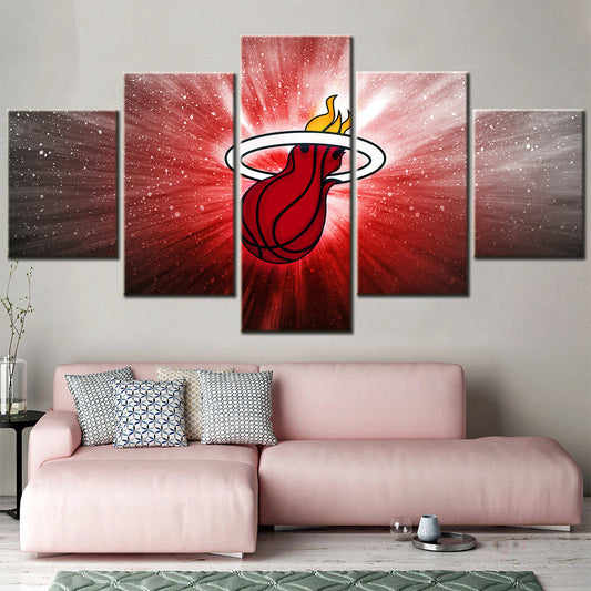 Basketball Wall Art - BK5033 - Miami Heat - Basketball Poster - Basketball Canvas