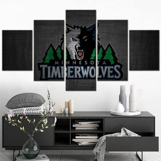Basketball Wall Art - BK5035 - Minnesota Timberwolves - Basketball Poster - Basketball Canvas
