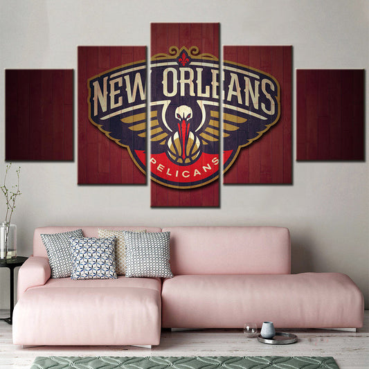 Basketball Wall Art - BK5036 - New Orleans Pelicans - Basketball Poster - Basketball Canvas