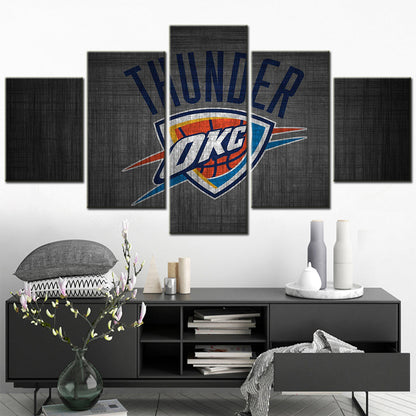 Basketball Wall Art - BK5038 - Oklahoma City Thunder - Basketball Poster - Basketball Canvas