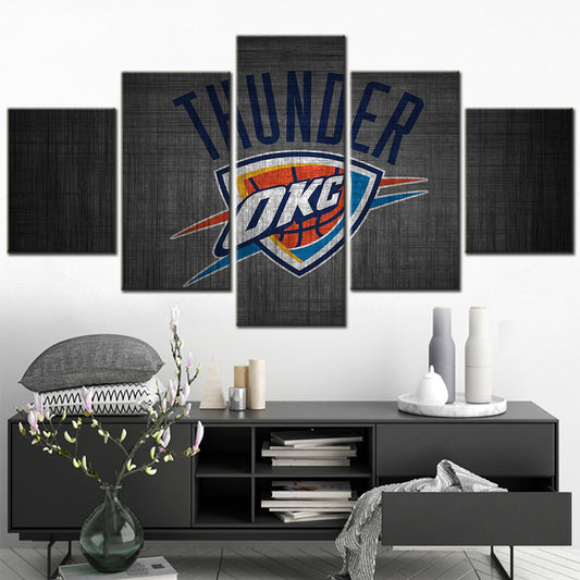 Basketball Wall Art - BK5038 - Oklahoma City Thunder - Basketball Poster - Basketball Canvas