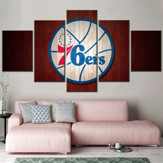 Basketball Wall Art - BK5040 - Philadelphia 76ers - Basketball Poster - Basketball Canvas