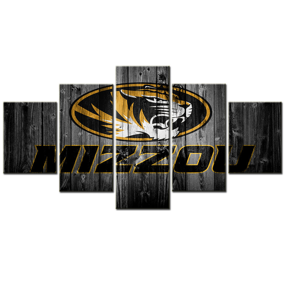 Basketball - 5 Pieces Wall Art - BK5014 - Missouri Tigers Men's Basketball - Basketball Poster - Basketball Canvas