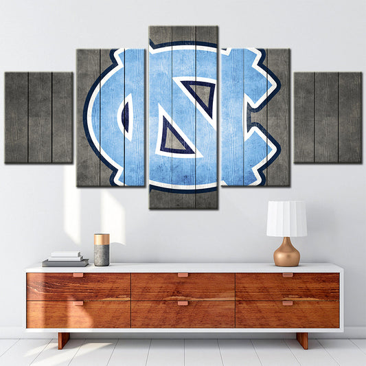 Basketball - 5 Pieces Wall Art - BK5015 - North Carolina Tar Heels Men's Basketball - Basketball Poster - Basketball Canvas