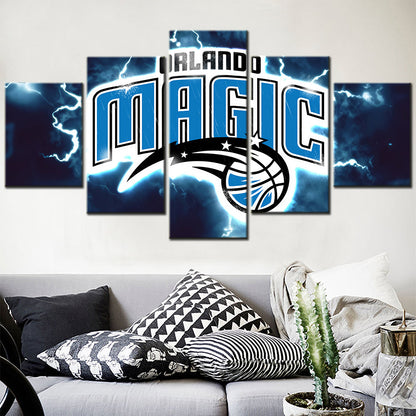 Basketball - 5 Pieces Wall Art - BK5007 - Orlando Magic - Basketball Poster - Basketball Canvas