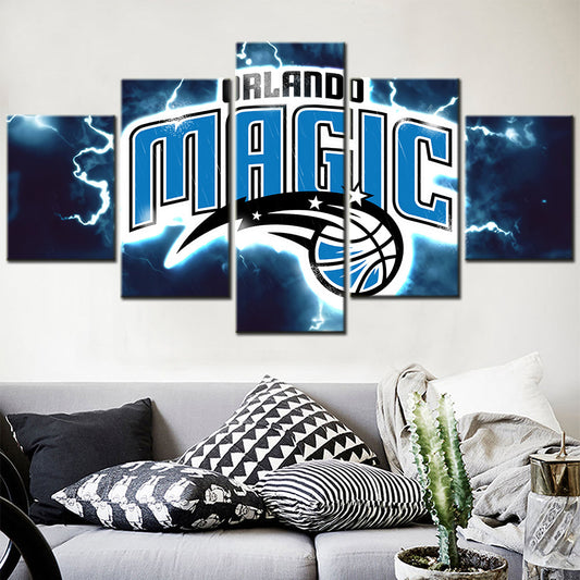 Basketball - 5 Pieces Wall Art - BK5007 - Orlando Magic - Basketball Poster - Basketball Canvas