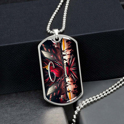 Basketball - BKD004 - Miami Heat Basketball - Basketball Dog Tag - Military Ball Chain - Luxury Dog Tag