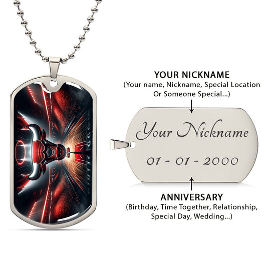 Basketball - BKD008 - Chicago Bulls - Basketball Dog Tag - Military Ball Chain - Luxury Dog Tag