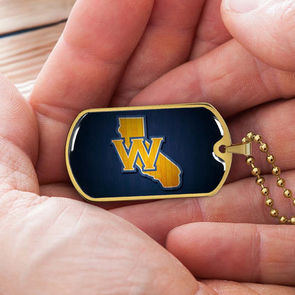 Basketball - BKD015 - Golden State Warriors Sports - Basketball Dog Tag - Military Ball Chain - Luxury Dog Tag