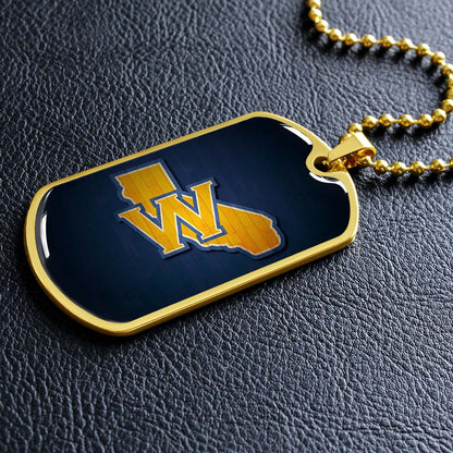 Basketball - BKD015 - Golden State Warriors Sports - Basketball Dog Tag - Military Ball Chain - Luxury Dog Tag