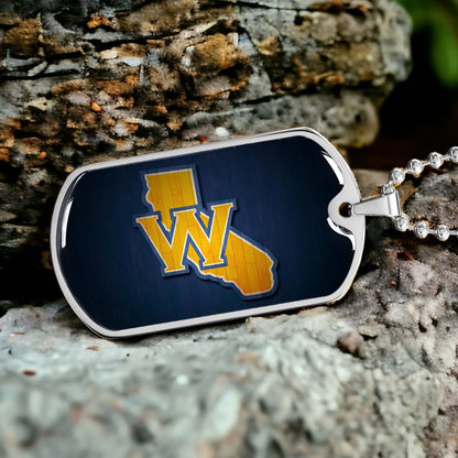 Basketball - BKD015 - Golden State Warriors Sports - Basketball Dog Tag - Military Ball Chain - Luxury Dog Tag