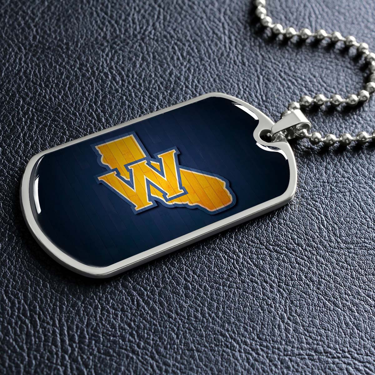 Basketball - BKD015 - Golden State Warriors Sports - Basketball Dog Tag - Military Ball Chain - Luxury Dog Tag