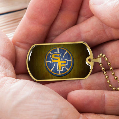 Basketball - BKD016 - Golden State Warriors Sports - Basketball Dog Tag - Military Ball Chain - Luxury Dog Tag