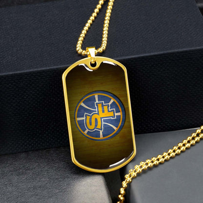 Basketball - BKD016 - Golden State Warriors Sports - Basketball Dog Tag - Military Ball Chain - Luxury Dog Tag
