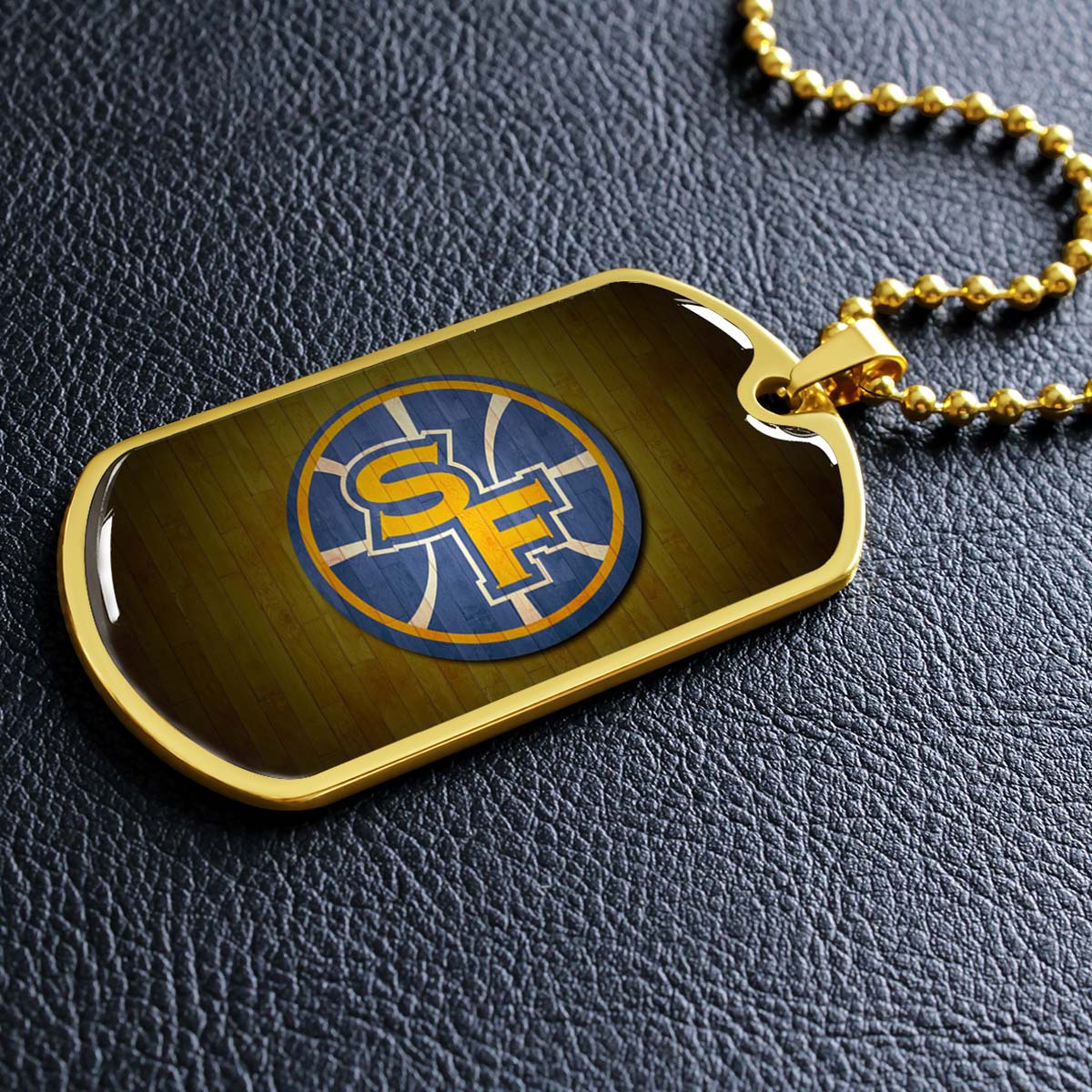 Basketball - BKD016 - Golden State Warriors Sports - Basketball Dog Tag - Military Ball Chain - Luxury Dog Tag
