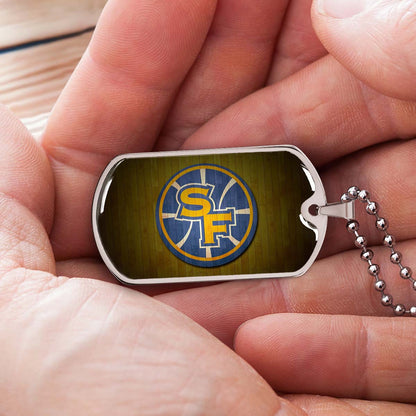 Basketball - BKD016 - Golden State Warriors Sports - Basketball Dog Tag - Military Ball Chain - Luxury Dog Tag