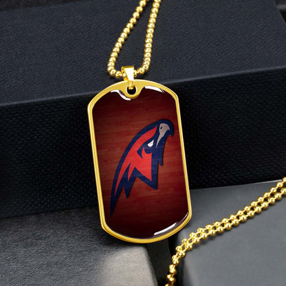 Basketball - BKD021 - Atlanta Hawks Sports - Basketball Dog Tag - Military Ball Chain - Luxury Dog Tag