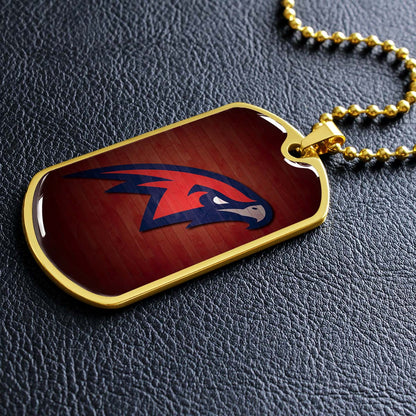 Basketball - BKD021 - Atlanta Hawks Sports - Basketball Dog Tag - Military Ball Chain - Luxury Dog Tag