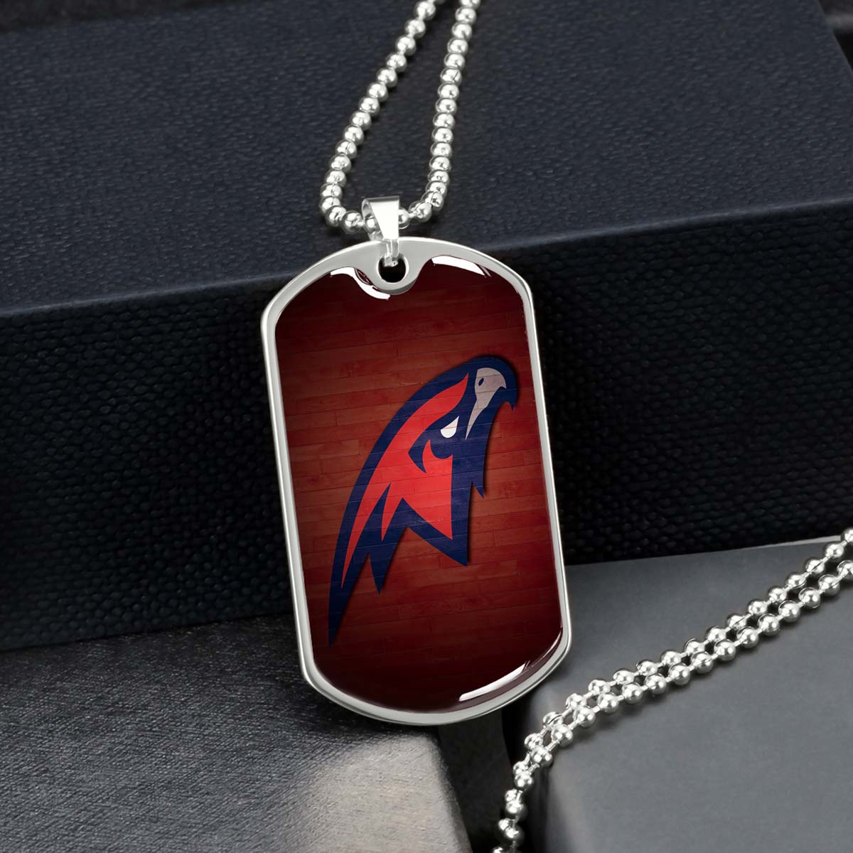 Basketball - BKD021 - Atlanta Hawks Sports - Basketball Dog Tag - Military Ball Chain - Luxury Dog Tag