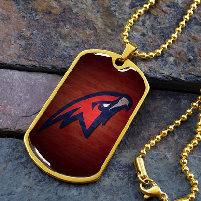 Basketball - BKD021 - Atlanta Hawks Sports - Basketball Dog Tag - Military Ball Chain - Luxury Dog Tag