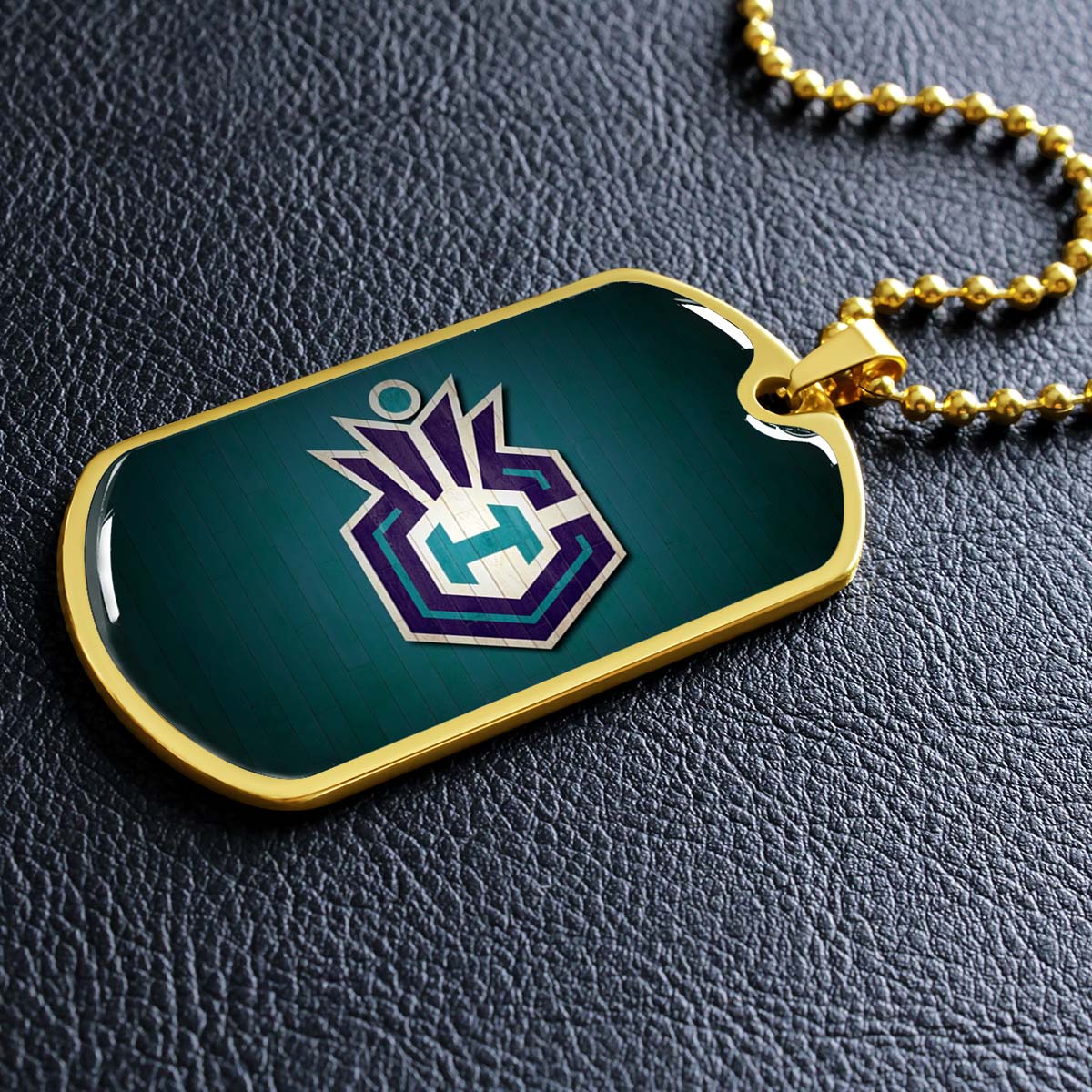 Basketball - BKD025 - Charlotte Hornets Sports - Basketball Dog Tag - Military Ball Chain - Luxury Dog Tag