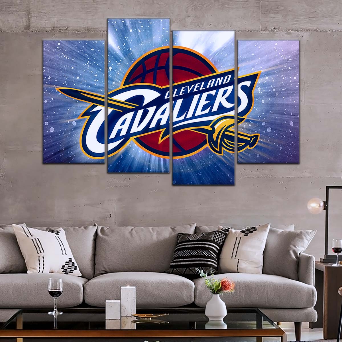 Basketball Wall Art - BK5051 - Cleveland Cavaliers - Basketball Poster - Basketball Canvas