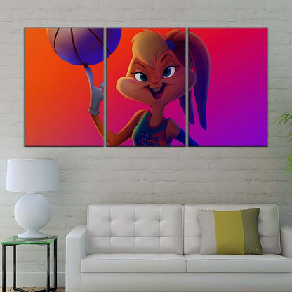 Basketball Wall Art - BK5052 - Lola Bunny Dominates the Court - Basketball Poster - Basketball Canvas