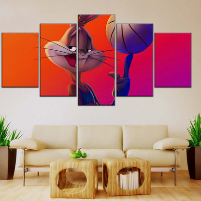 Basketball Wall Art - BK5053 - Bugs Bunny - Basketball Poster - Basketball Canvas