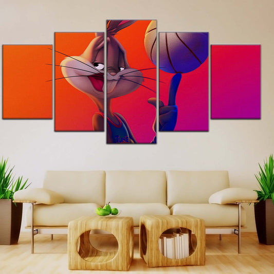 Basketball Wall Art - BK5053 - Bugs Bunny - Basketball Poster - Basketball Canvas