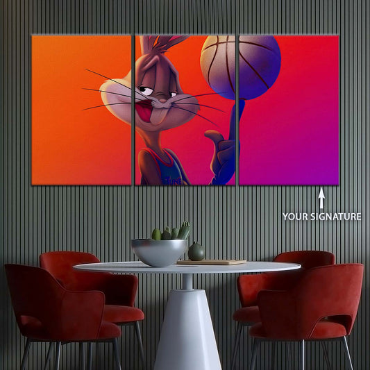 Basketball Wall Art - BK5053 - Bugs Bunny - Basketball Poster - Basketball Canvas
