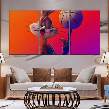 Basketball Wall Art - BK5053 - Bugs Bunny - Basketball Poster - Basketball Canvas