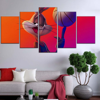 Basketball Wall Art - BK5053 - Bugs Bunny - Basketball Poster - Basketball Canvas