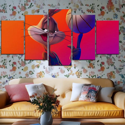 Basketball Wall Art - BK5053 - Bugs Bunny - Basketball Poster - Basketball Canvas